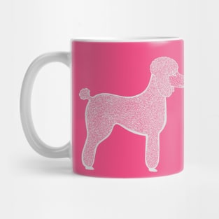 Poodles in Love - cute dog design - dark colors Mug